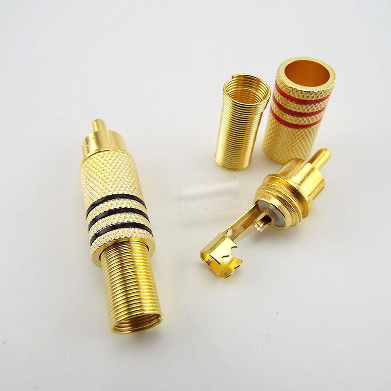 3 пары RCA штекерный разъем пайка пайка аудио видео разъем адаптер разъемы адаптер — фото 5