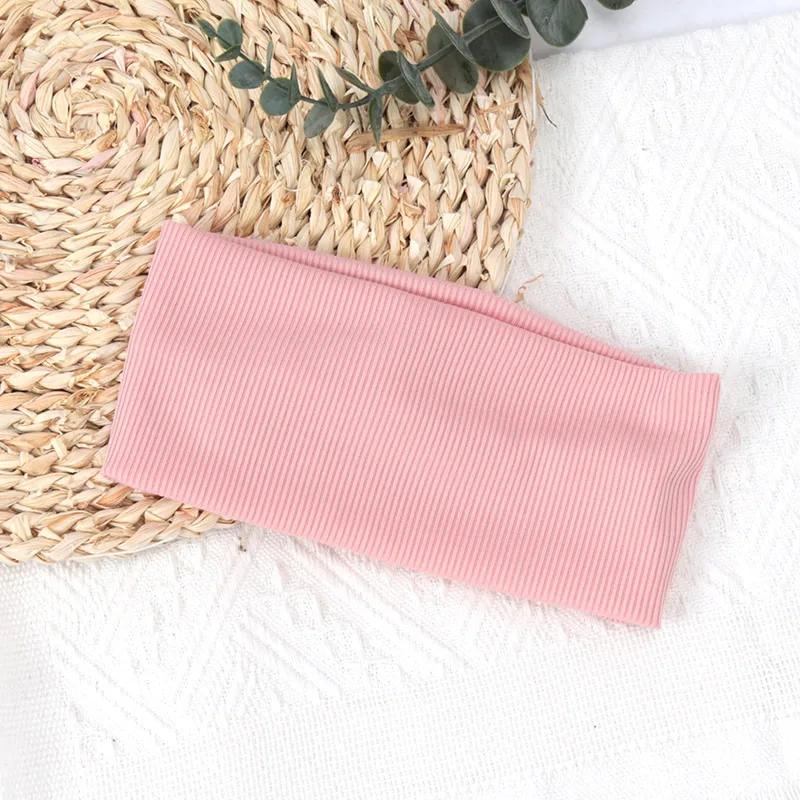 Wide Hair Bands Solid Color Elastic Headband Turban Makeup Hair Hoop Yoga Running Yoga Vintag Headwrap Hairstyles Accessories