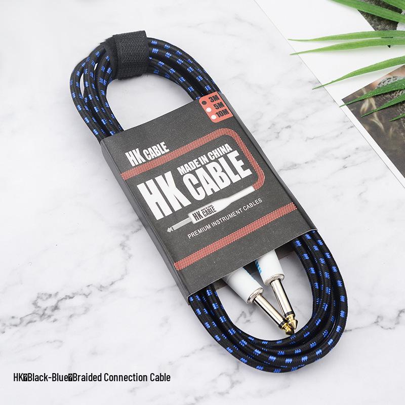 

Нейлоновый плетеный соединительный кабель для педалей эффектов с шумоподавлением для электро- и акустических гитар 3m