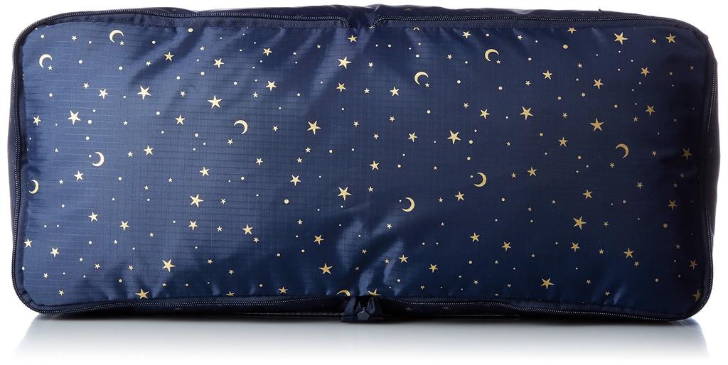 Hapitas Large Folding Boston Bag H0004 170 Starry Navy