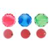3 Pcs Pin Cushion Pink Blue Green Round Plastic Magnetic Sewing Needle Holder Disc Needle Suction with 48 Needle