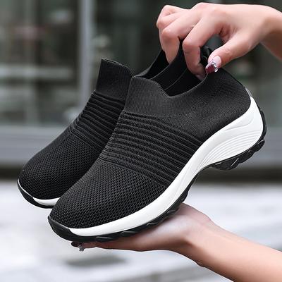 2024 Neue Damen Frühling Sportschuhe Walking Set Socken Krankenschwester Mesh Dämpfung Erhöhte Freizeitschuhe Mode Outdoor Bequeme Schuhe