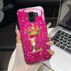 For Samsung Galaxy J6 2018 Case Fashion Letter Hard Tempered Glass Back Cover For Samsung J6 Plus J8 2018 Shockproof Phone Shell