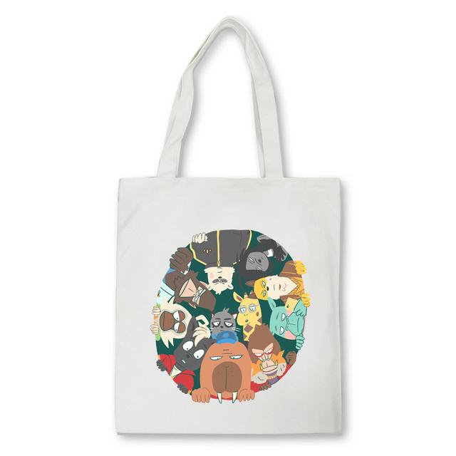 Cute Odd Taxi Anime Printing Shopper taška Ženy Estetická grafika Taška přes rameno eco Vysokokapacitní taška plátěná taška Bolsas