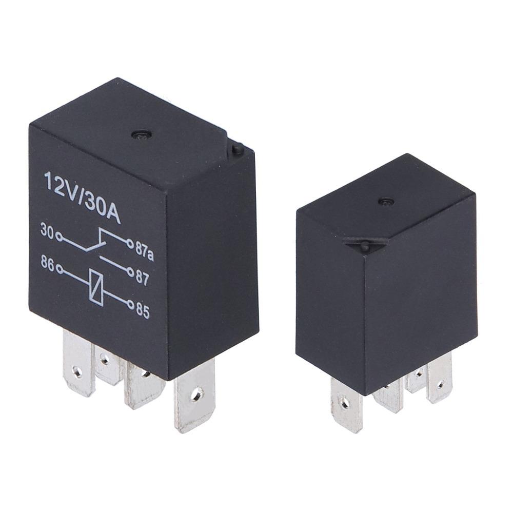 10 Pcs 36.6*23*15.5mm Automobile Relay 12V 30A Air Conditioner Relay Relay Set  Automobile Use