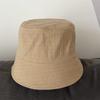 Plaid splicing casual fashion retro versatile street outing basin hat bucket hat bucket hat sun hat