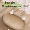 Oval Sisal Cat Scratching Board & Bed - Big Face Design for Self-Amusement and Claw Grinding