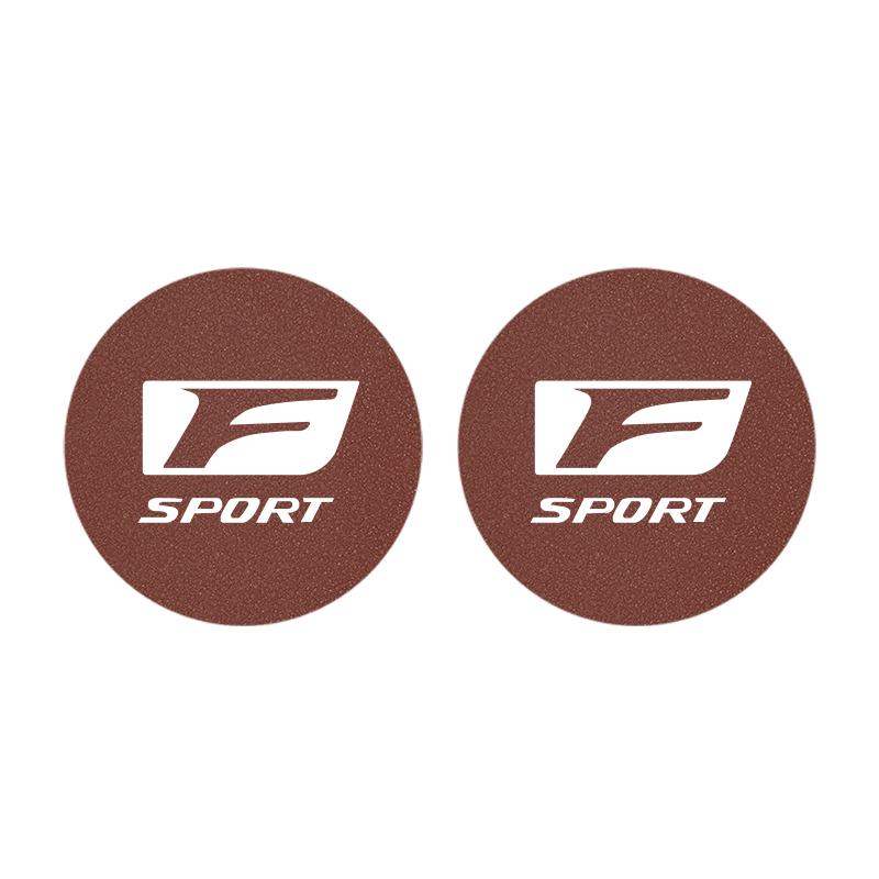 2 ks Autokobercový podtácek z broušené kůže Protiskluzová podložka pod hrnek s vodou Příslušenství pro Lexus F SPORT GS GX IS LS LX CT LC LBX NX RX 350h 450h ES UX 300e