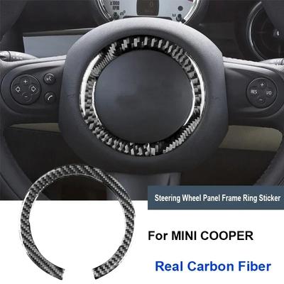 Für Mini Cooper R55 R56 R60 R61 Auto Lenkrad Panel Aufkleber Rahmen Zierkreis Abdeckung Auto Innenraum Dekor Streifen