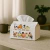 1pc Contemporary Decorative Natural Tissue Holder, Songbird Collection Vibrant Creative Home Living Room Organizer, Minimalist Color Tissue Holder, Na