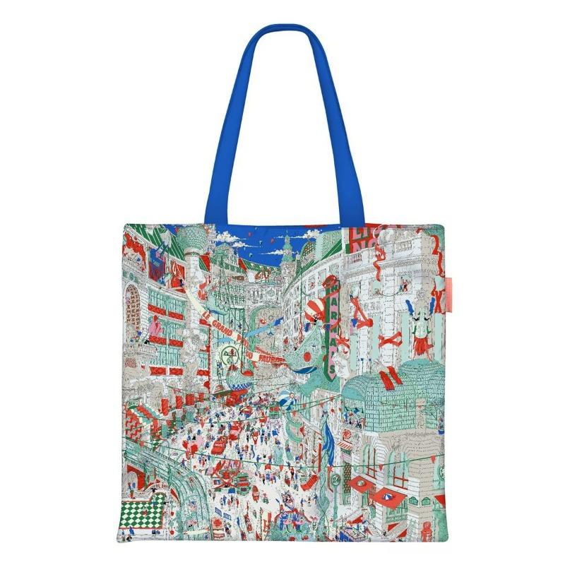 Printed Canvas Bag Women's Hand Bag Large Capacity Student Tutoring Shoulder Bag