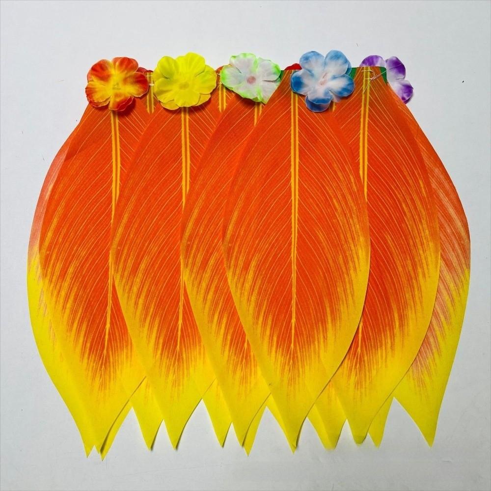 5Pcs Simulation Leaf Complete Dance Outfit Unisex Beach Party Wear Hawaiian Themed Events