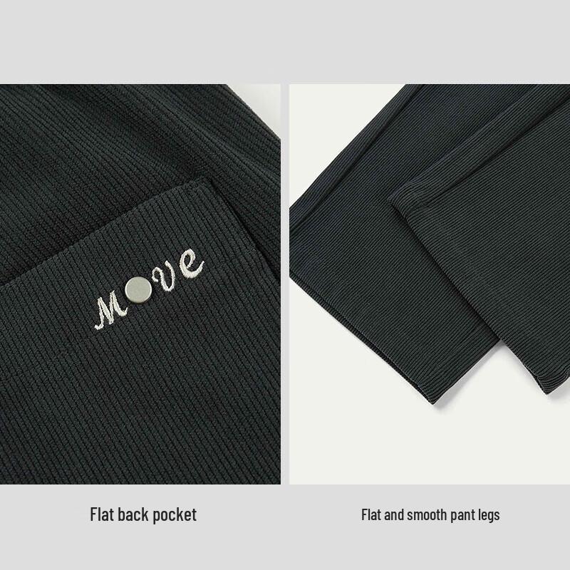 HLA Men's Corduroy Tapered Cropped Casual Pants