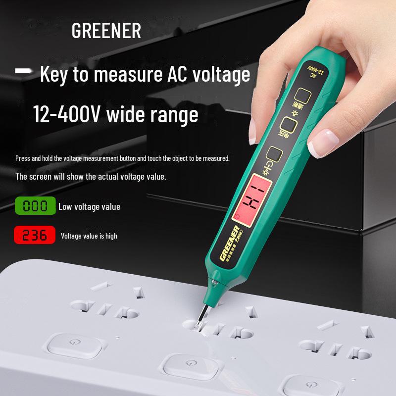 Green Forest Intelligent Electrician Test Pen: Multi-function Induction & Leakage Detector