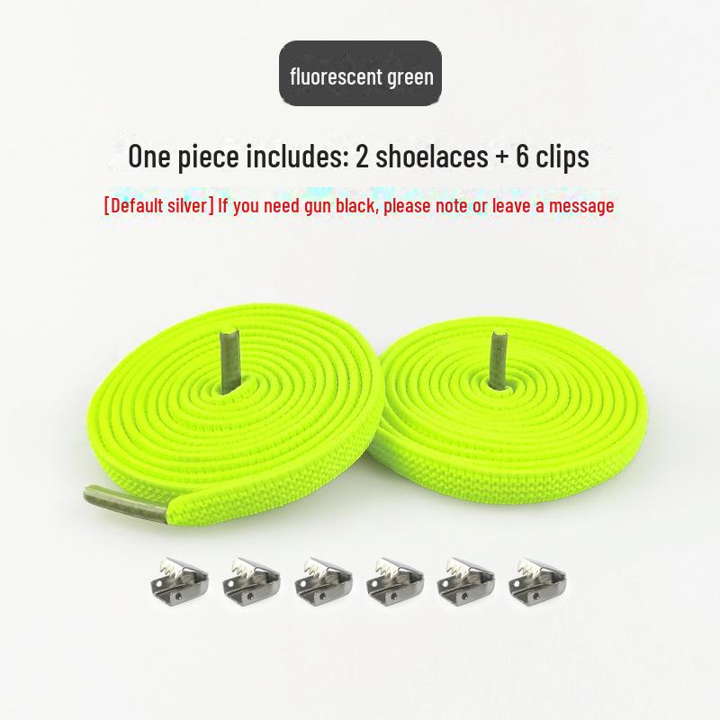Snap Button Lazy Clip Shoelaces - Versatile for Kids, Adults, Men, Women - Black & White - Free Tie - Free Elastic
