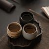 Handmade Rough Ceramic Teacups Kung Fu Teaware Accessories Japanese Style Vintage Single Teacups Retro Master Tasting Cups
