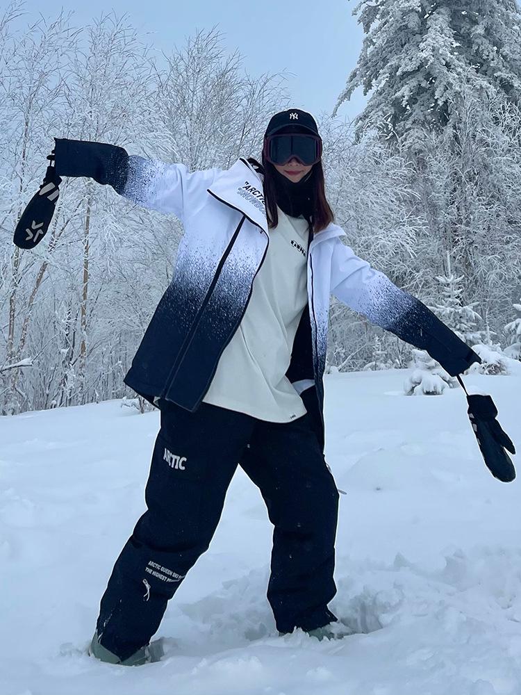 Unisex Winter Ski Suit: Windproof, Water-Repellent Jacket and Pants for Outdoor Snowboarding and Skiing.