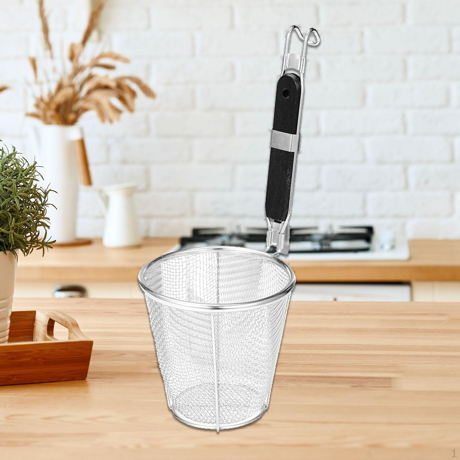 

Корзина для варки, жарка, переносная кастрюля, дуршлаг, сито для пасты, лапша для чипсов 35x14cm