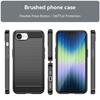 For iPhone 16e Case Protective Phone Cover Carbon Fiber Texture Brushed