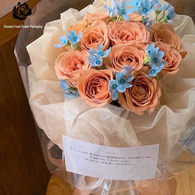 Waterproof Removable Cotton Paper Liner for Flower Bouquet Wrapping.