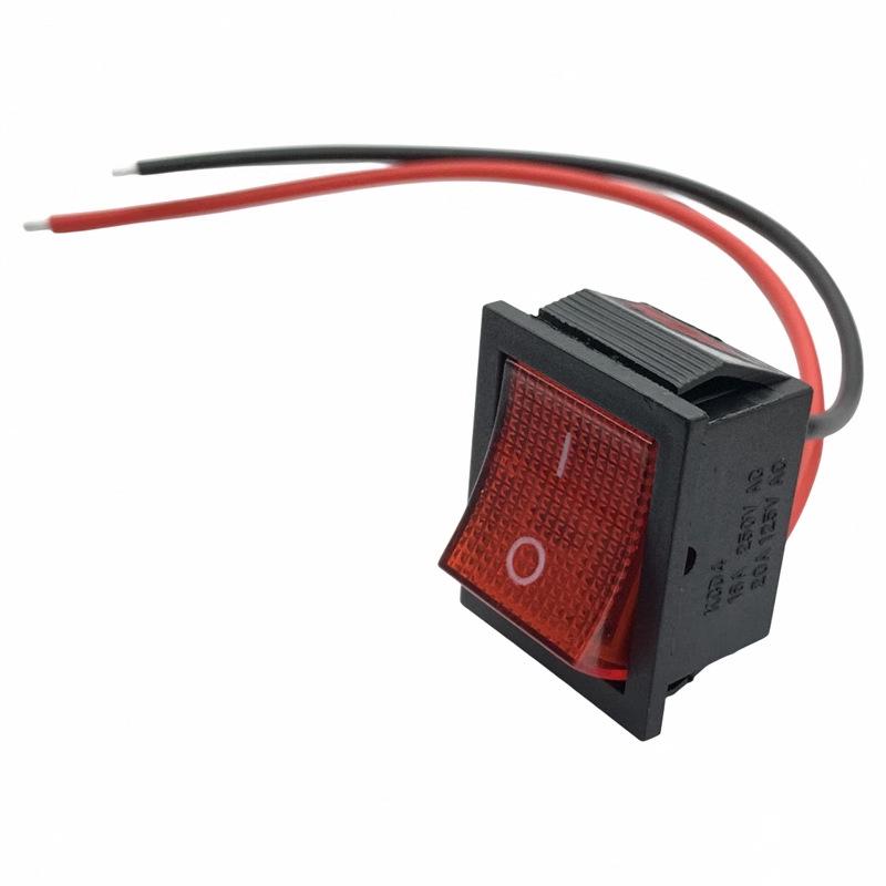 KCD4 Rocker Switch for Agricultural Machinery Sprayer - Two-Pin CCC Certified.