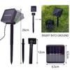 12M 100LED Solar Powered Fairy String Light Christmas Holiday Party Outdoor Garden Decor