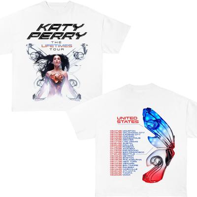 Katy Perryy 2025 Konzert The Lifetime Tour T-Shirt Unisex-T-Shirt Alle Größen BO1356 Unisex T-Shirt