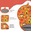 Tragbare Tortilla-Wärmetasche Rund Wiederverwendbar Burrito Stofftasche Hitzebeständig Mit Griff Pfannkuchen Thermotasche Mikrowelle