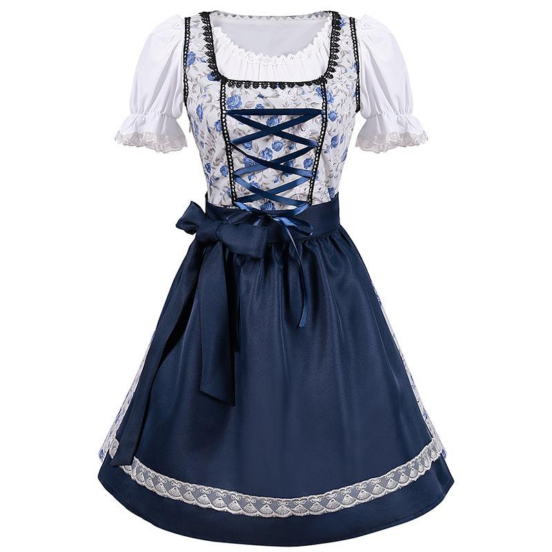 Disfraces de Carnaval de Halloween Oktoberfest Bávaro, Conjunto Completo de Pantalones con Tirantes Talla S