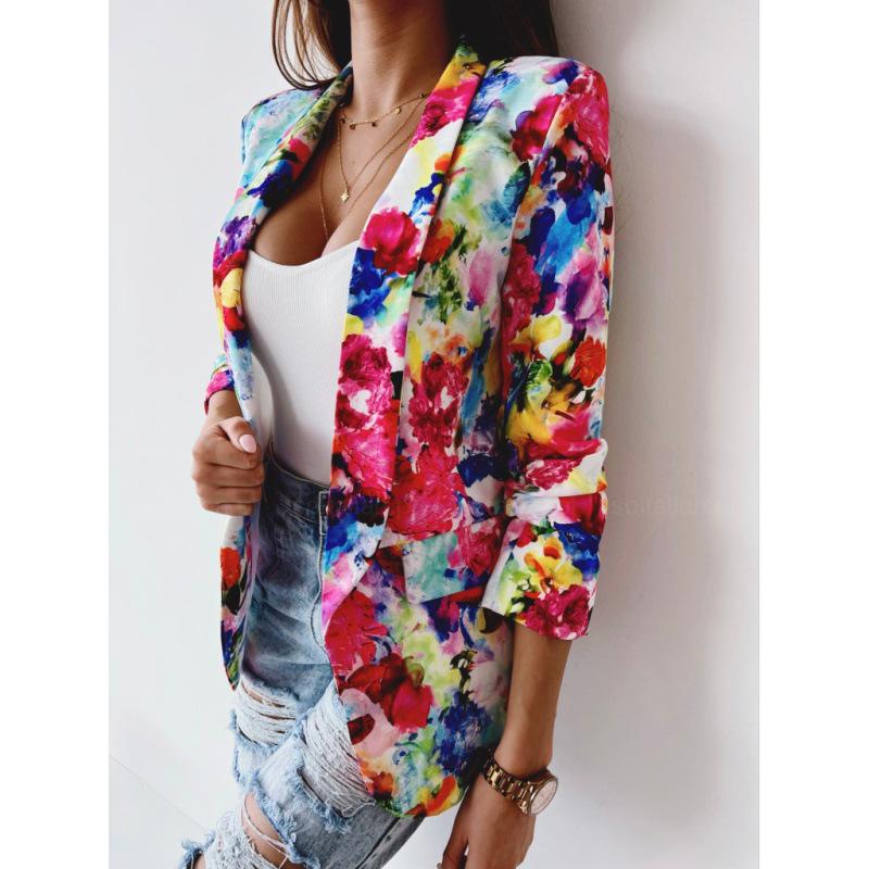 2022 Women's Floral Spring Suit Jacket
