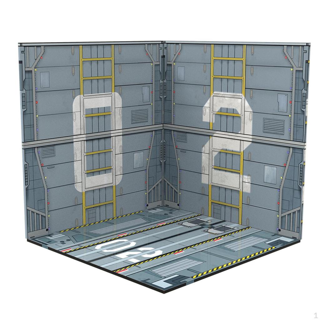 1/12 Backdrop Scene Organizer for Action Figures And Diecast Cars