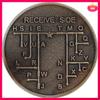 CW Morse Code Commemorative Coins CW Training Coin Morse Code Training Coin For Novice Radio Enthusiasts