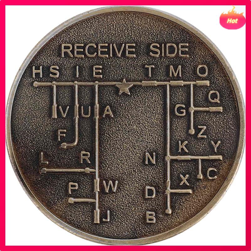 CW Morse Code Commemorative Coins CW Training Coin Morse Code Training Coin For Novice Radio Enthusiasts