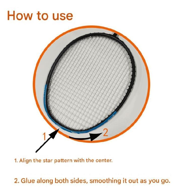 Badminton Racket Head Scratch Prevention Sticker Multicolor Racquet Frame for Easy Application
