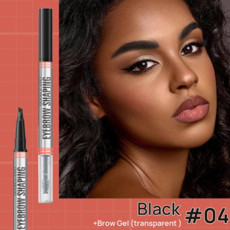 Hellokiss Dual-ended Liquid Eyebrow Pencil With Setting Gel For Perfect Brows