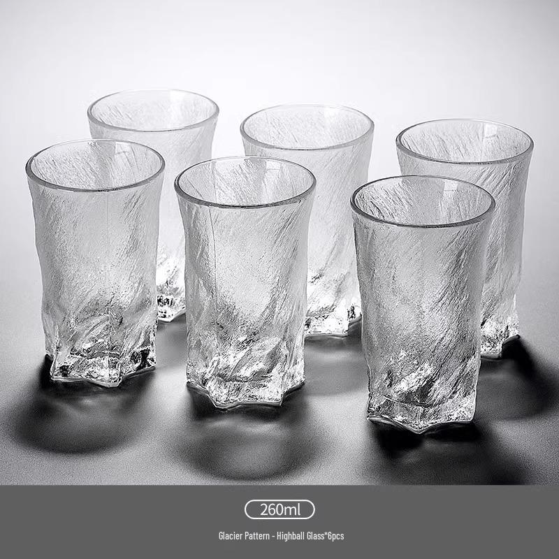Mystic Ice Luxury Whiskey Glass - Creative Retro Rock Cup 201-300ml
