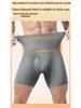 Men's High Waist Tummy Control Plus Size Anti-Chafing Warm Fleece Lined Sport Boxer Shorts