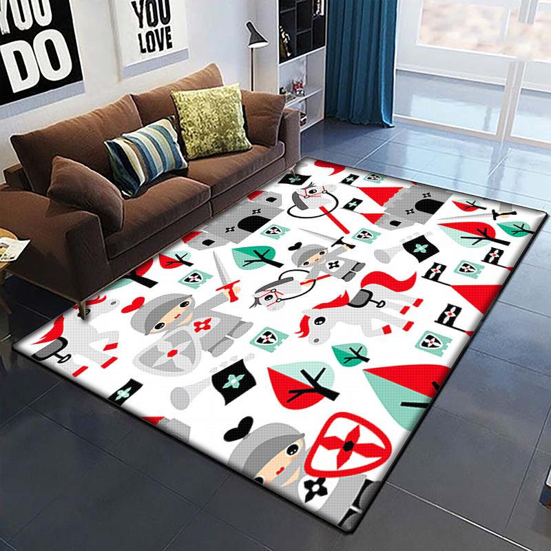Desen animat anime frumos pictură covor pentru camera de zi Covor zonă mare Covor negru moale Covorașe de decorare a casei Covoare Boho Picnic