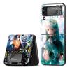 Mission Yozakura Family Case for Samsung Galaxy Z Flip4 Flip3 5G PC Hard Cell Phone Shell Z Flip 4 3 Black Zflip4 Zflip3 Cover
