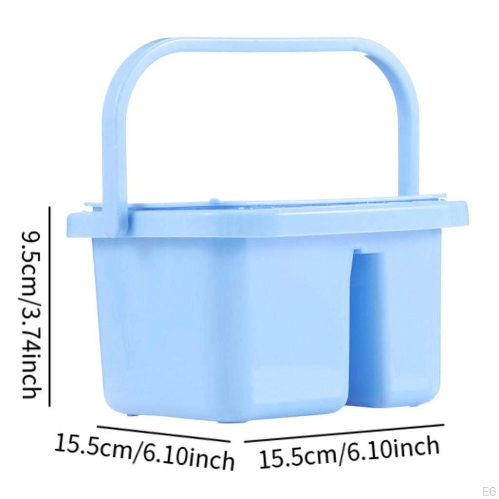 Brush Cleaner, Cleaning Pot, Portable And Multipurpose with Hole for Holder Dipping