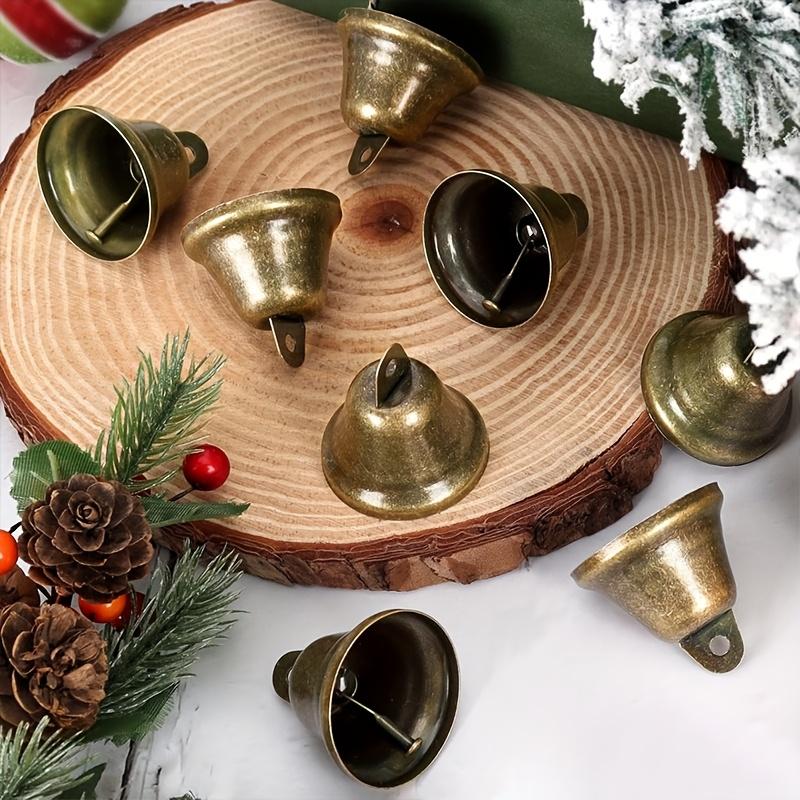 25-Piece 38mm Vintage Handmade Metal Bells for DIY Wind Chimes, Wedding Decor, and Christmas Tree Ornaments