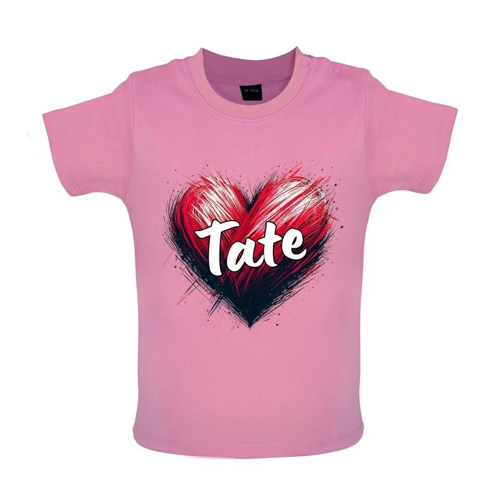 

Love Heart Tate - Baby Kids Boys Girls Unisex T-Shirt / Babygrow - Singer Lyrics Fan Tour Love Concert 150