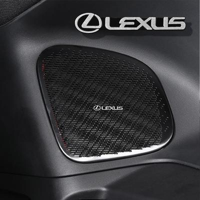 2/4Pcs Car Styling Aluminum Badge Car Audio Decorate Sticker Accessories For ES RX LS IS NX CT LX IS250 IS200 CT200h GS300