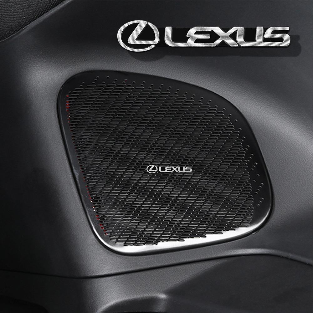 2/4Pcs Car Styling Aluminum Badge Car Audio Decorate Sticker Accessories For Lexus ES RX LS IS NX CT LX IS250 IS200 CT200h GS300