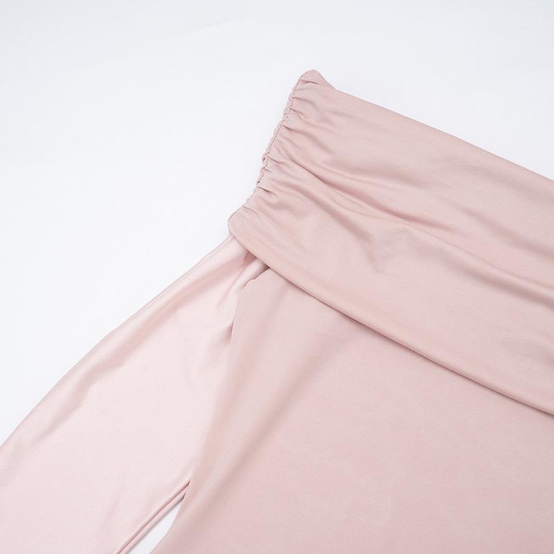 Elegant Ruched Patchwork One-Shoulder Maxi Dress - Winter Edition