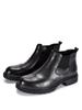 First Layer Cowhide Chelsea Boots Men'S Leather Versatile Velvet Medium Help Breathable Boots Martin Boots