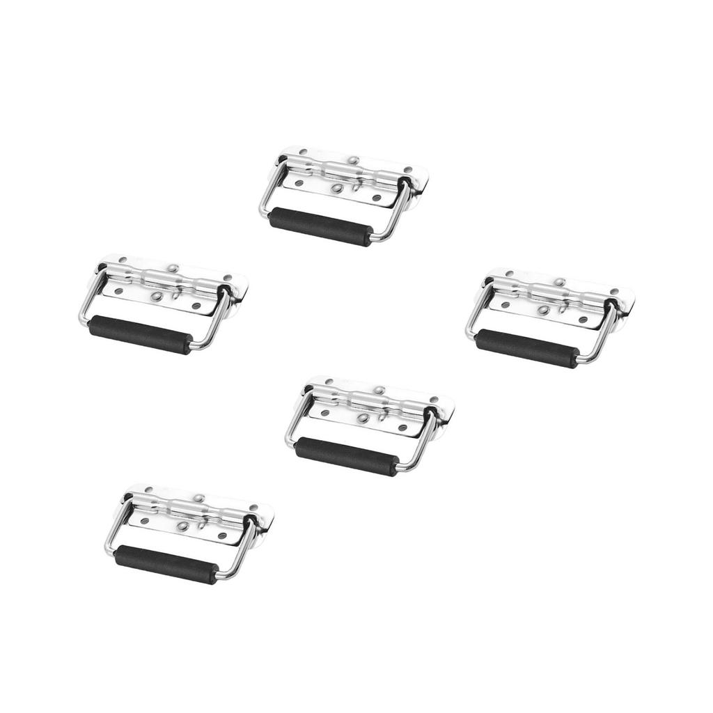 Set Of 5 Folding Handles Spring Loaded Designs Storage Box Handles Heavy Duty Handles for Cabinets & Storage Solution