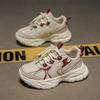 2025 Autumn New Dad Shoes Boys Korean Version Breathable Wear-resistant Fashion Casual Shoes Student Running Sports Shoes