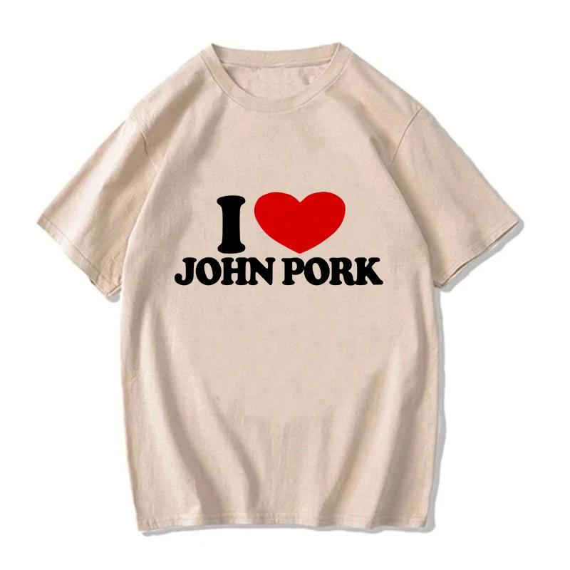 Women Funny Pig Tops Tshirt John Pork Is Calling Answer Call Phone Y2k Tee Shirt Gothic Hip Hop T-shirt Streetwear Clothes