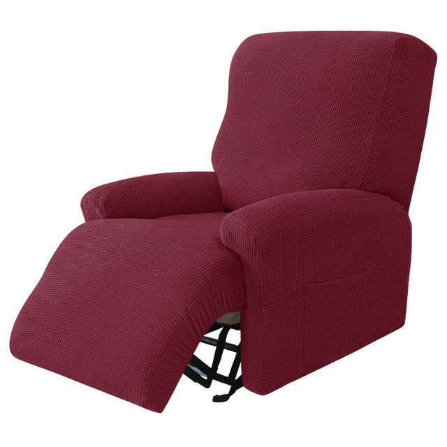 

Elastic Recliner Sofa Cover Polar Fleece Lounge Couch Covers For Living Room Split Stretchable Soft Warm